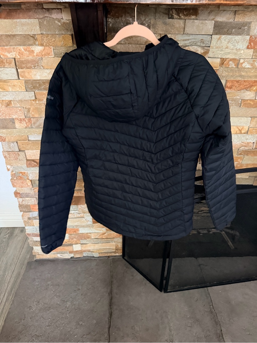 Columbia Women's Black Hooded Quilted Puffer Jacket - Picture 2 of 5